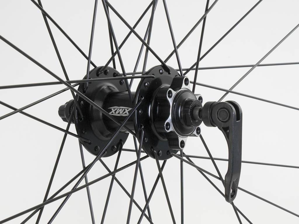 Koło przód 26″ Disc piasta XMX-A291QF ham.tarcz łoż.masz.uszcz., obręcz disc czarna-szprychy czarne