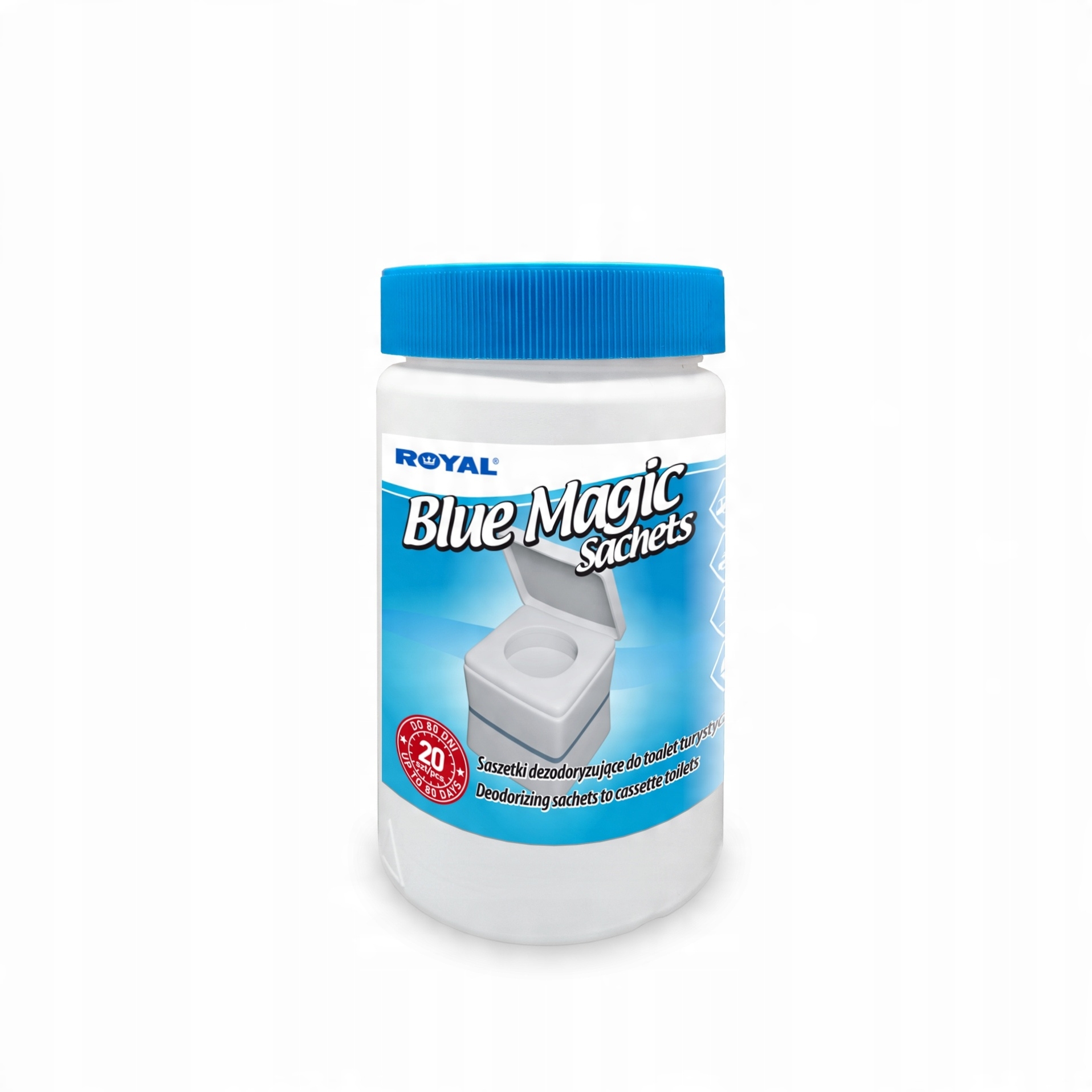 Kapsułki do toalet turystycznych Blue Magic Sachets Lawenda 20 szt – Słój