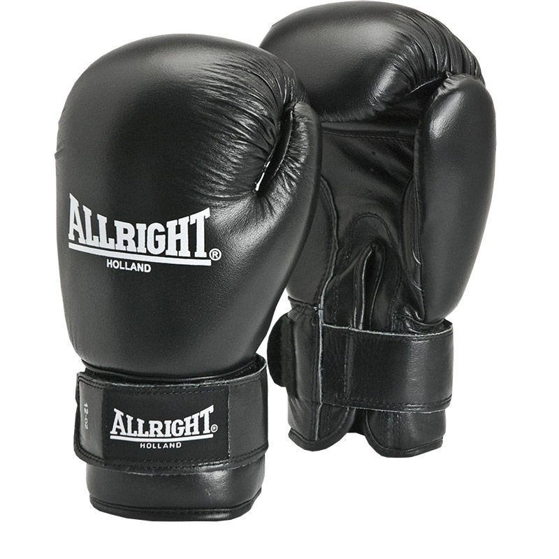 Zdjęcia - Rękawice do sportów walki Allright Rękawice bokserskie  Professional skóra naturalna czarny 