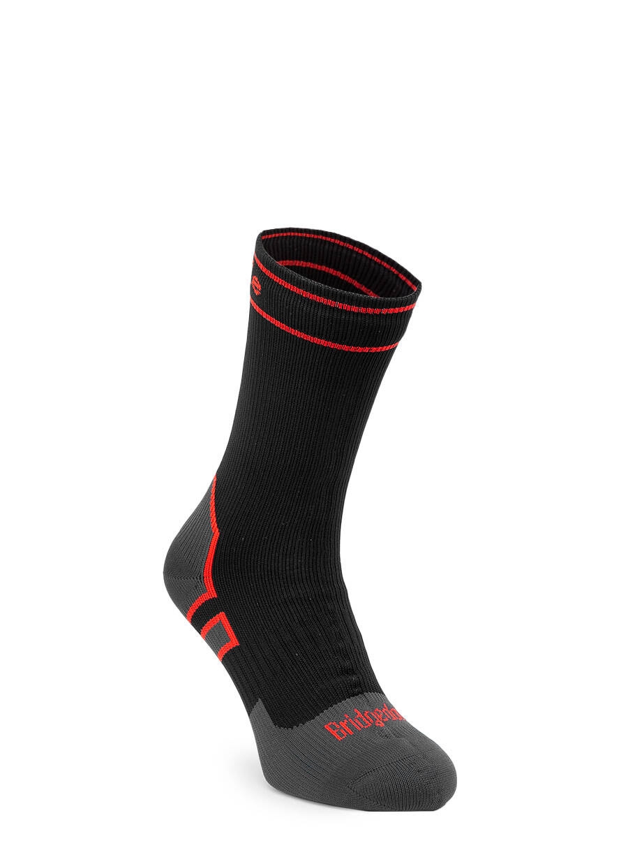 Фото - Альпінізм Bridgedale Skarpety Bridgedale wodoodporne StormSock Heavy Boot - black/red