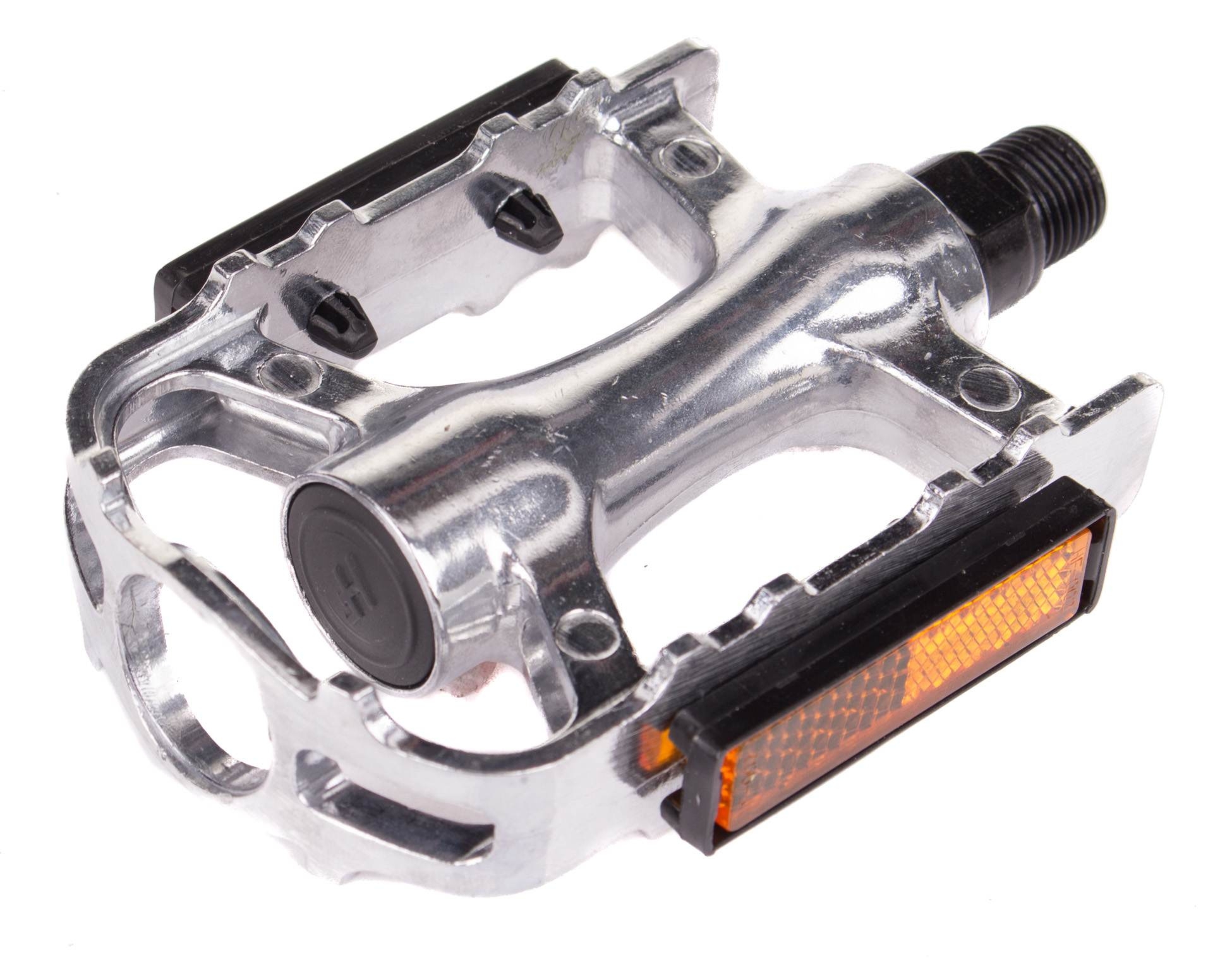 Pedały rowerowe antypoślizgowe Verso HF-602 aluminium 9/16 srebrne