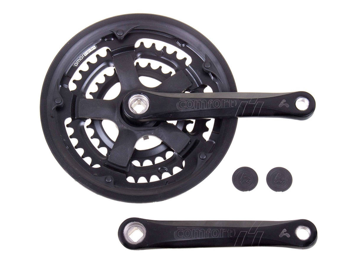 Mechanizm korbowy Amar COMFORT 28-38-48T 170mm czarny z osłoną