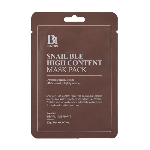 Image of benton maska w płacie snail bee high content mask pack 20g
