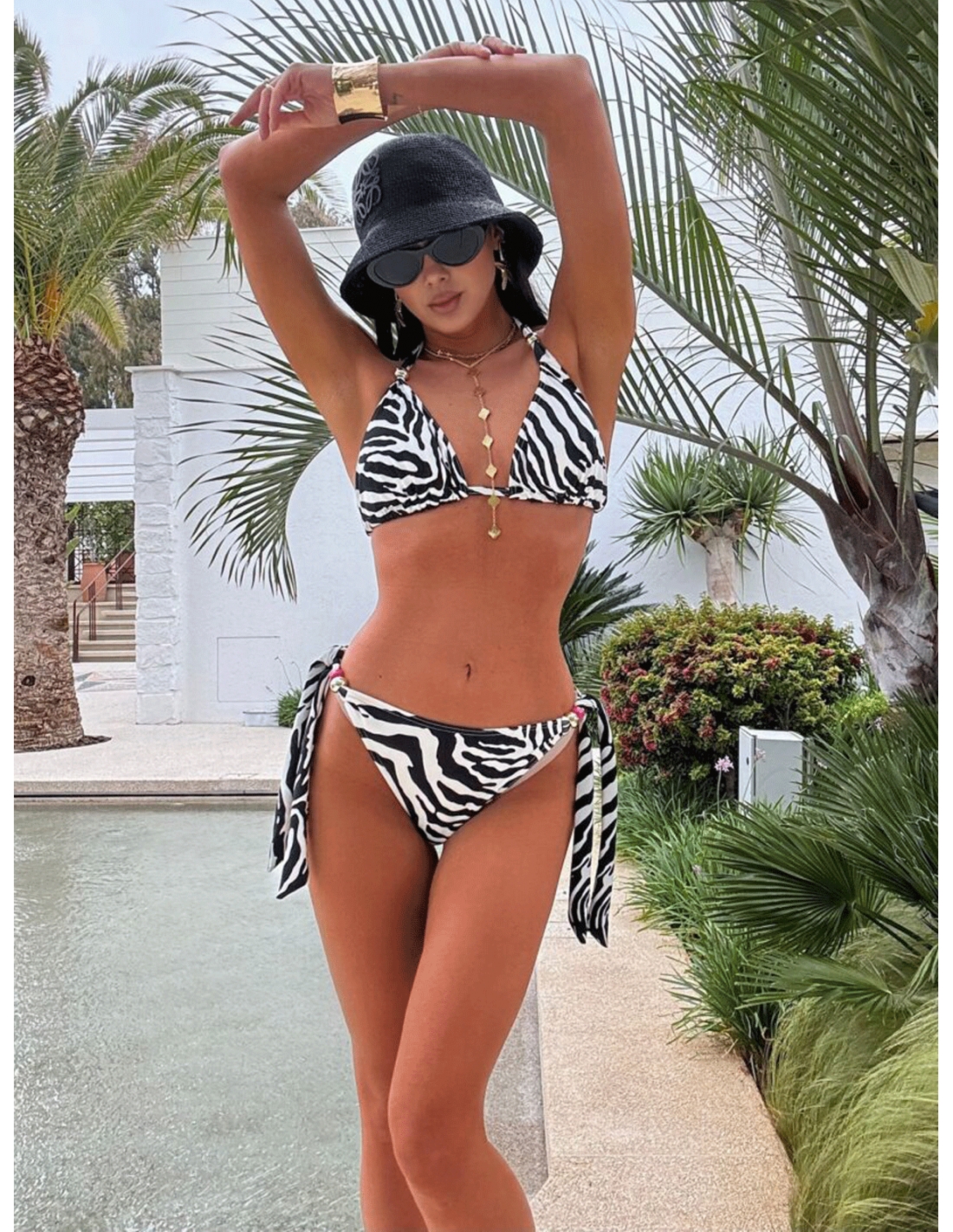 Dwuczęściowy wzorzysty kostium kąpielowy MIRELLEA - wzór 1