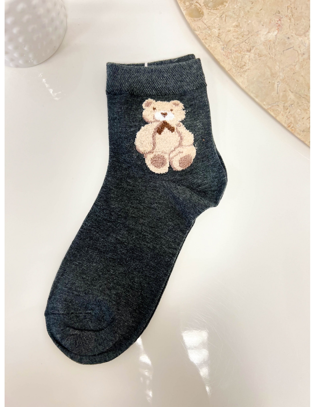 Skarpetki TEDDY - grafitowe