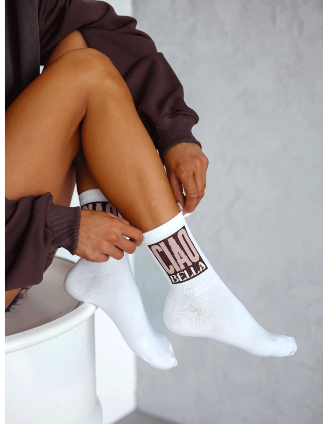 Skarpetki damskie CIAO BELLA - białe