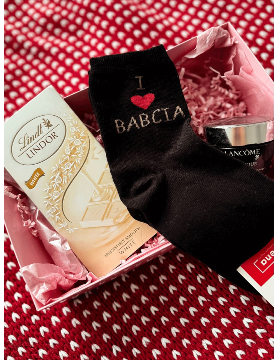 Skarpetki damskie I love BABCIA - czarne