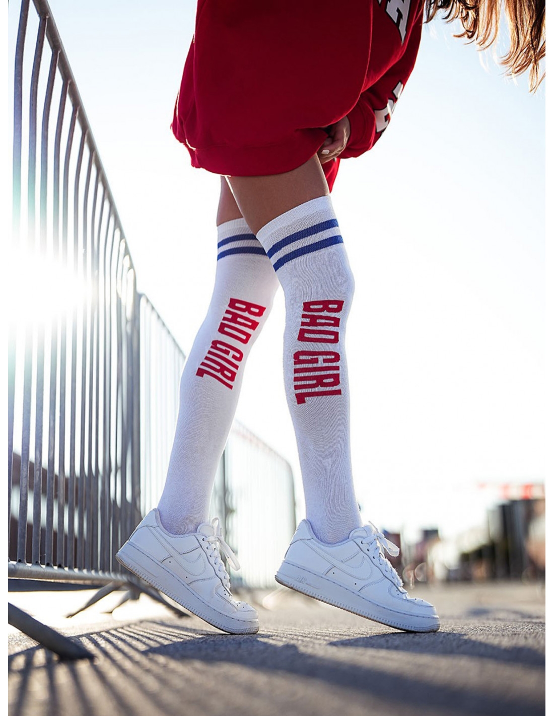 Zakolanówki bawełniane BAD GIRL - wzór 2