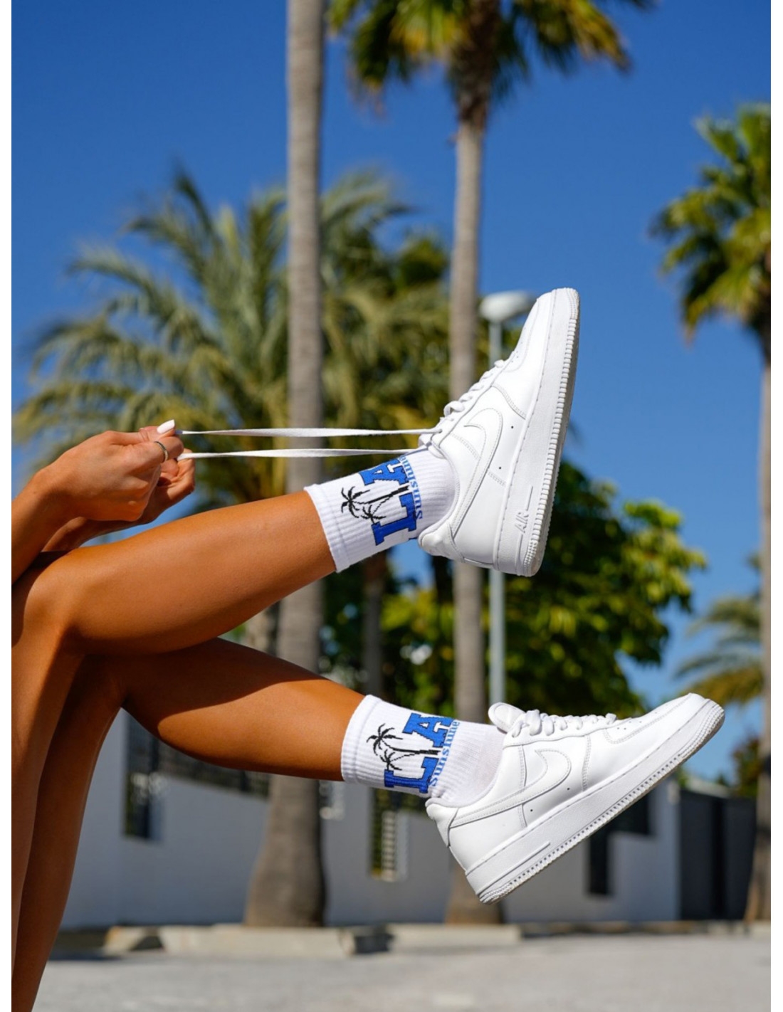 Skarpetki damskie LA SUNSHINE - białe