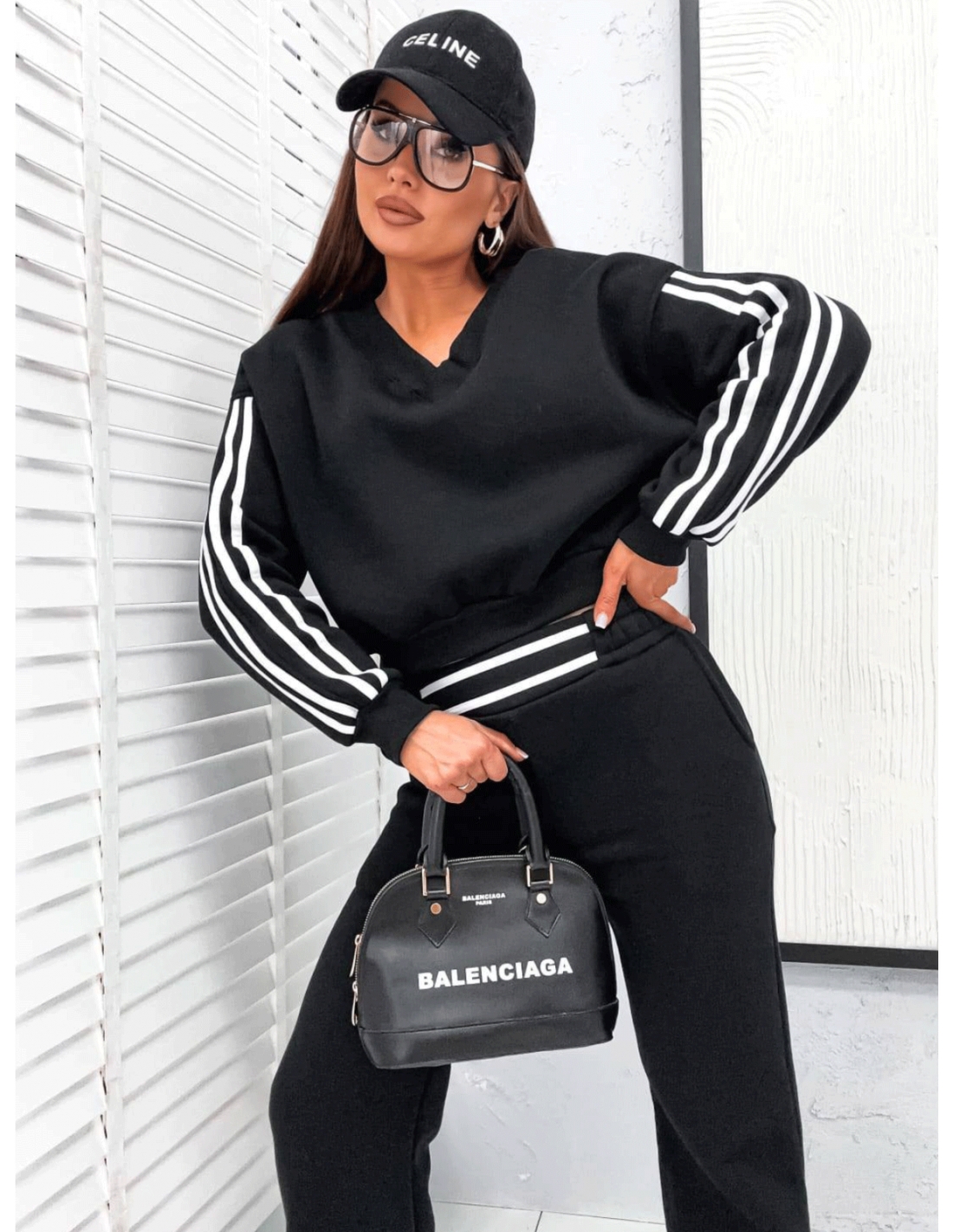 Dres z szerokimi spodniami HENRY - czarny