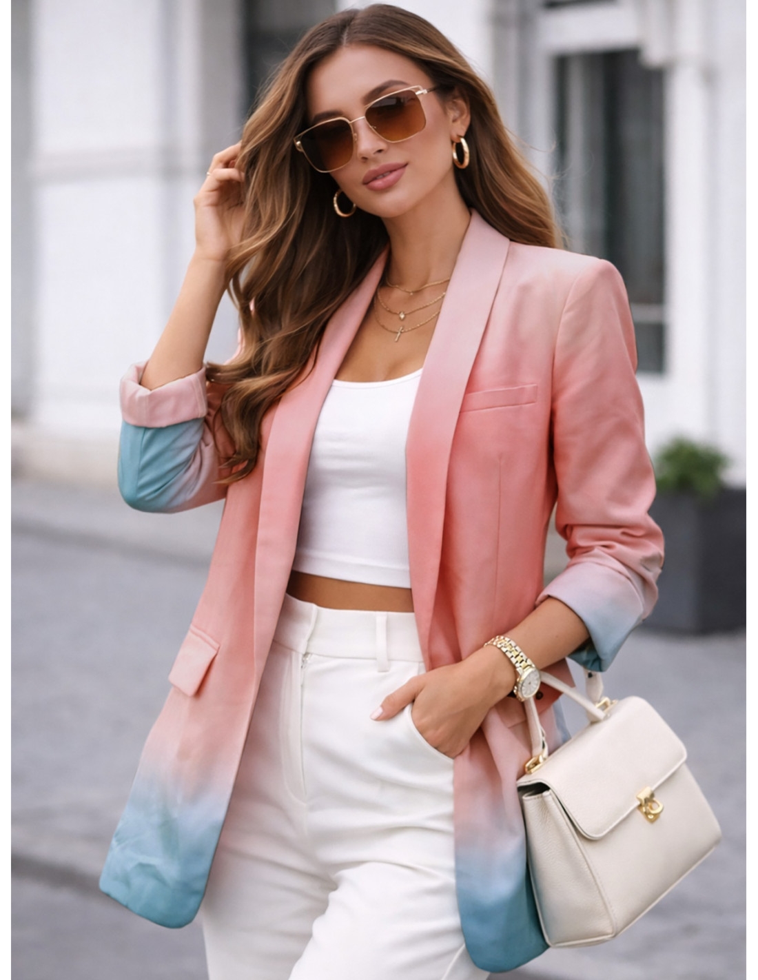 WP marynarka ombre z podszewką - wzór 2