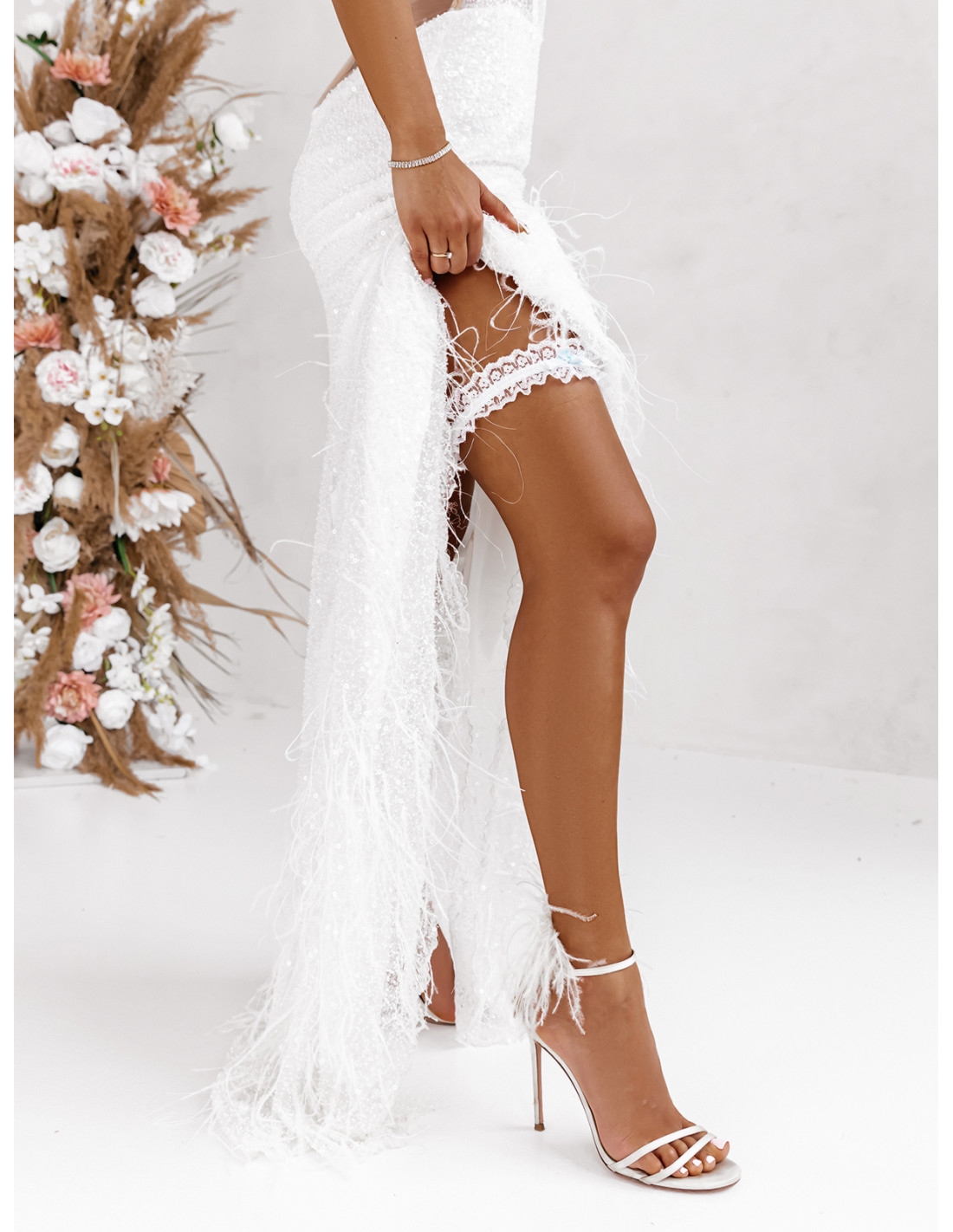 Koronkowa podwiązka ELINNI - wzór 3