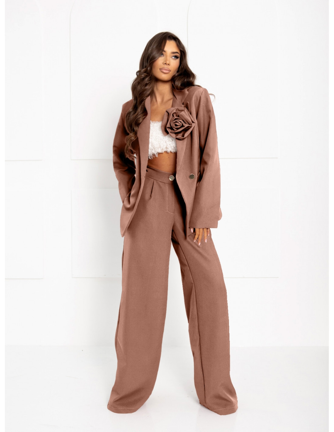 Garnitur z szerokimi spodniami KENZO - cappuccino