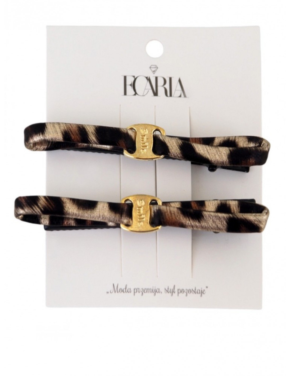 Spinki do włosów zestaw 2 szt - panterka