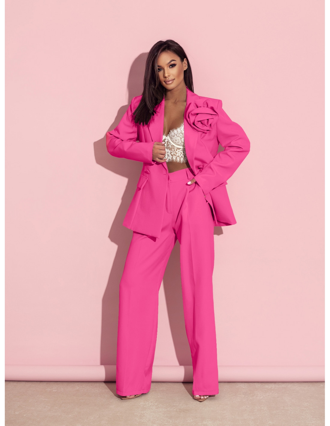 Garnitur z szerokimi spodniami KENZO - fuksjowy