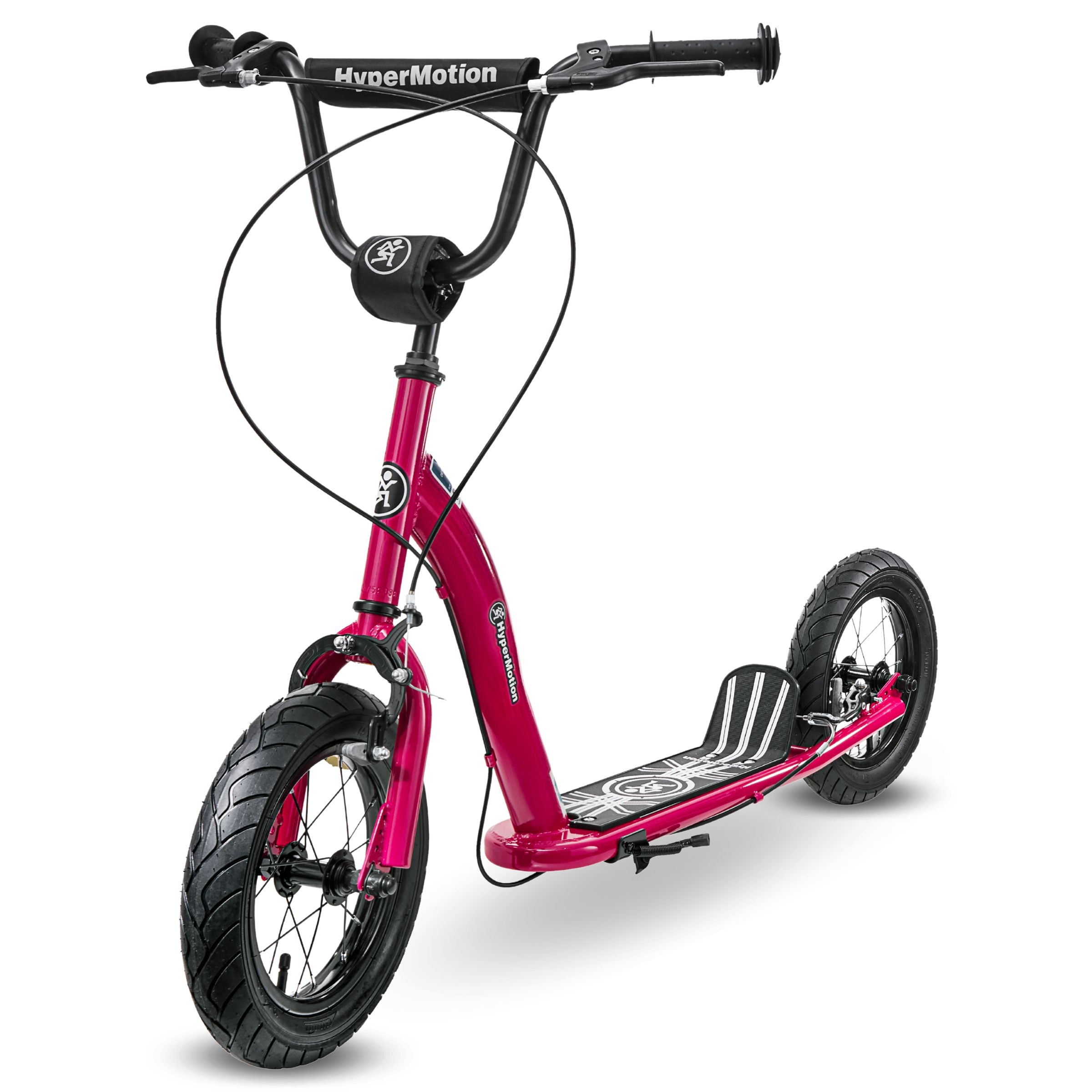 Hulajnoga HyperMotion RUBY 12.2 (pompowane koła 30 cm) – fuksja/magenta