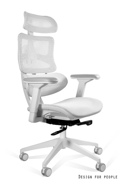 UNIQUE Fotel biurowy ERGOTECH white frame biały (CM-B137AW-4) — OFICJALNY SKLEP Unique