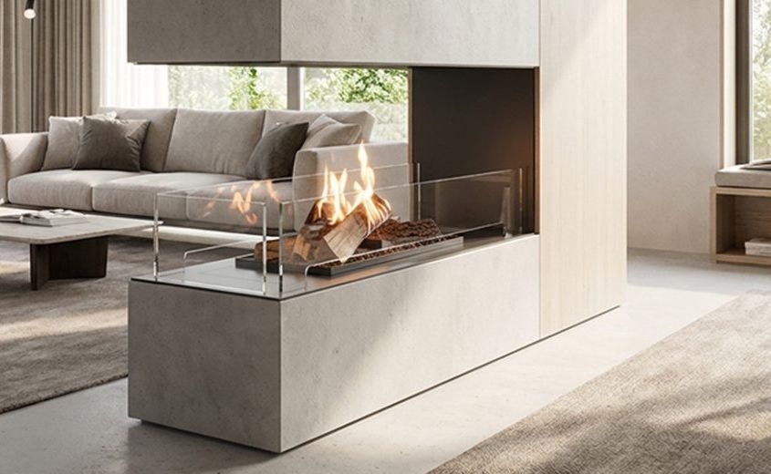 Biokominek Planika Flogs 990 mm + Forma 1200 — OFICJALNY SKLEP Planika