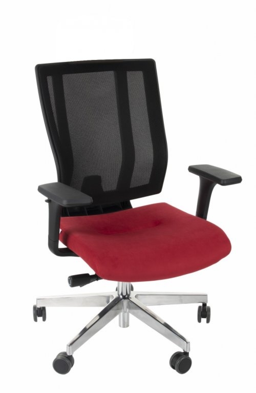 Grospol Fotel biurowy MaxPro BS chrome tkanina Cura – 8 kolorów — OFICJALNY SKLEP Grospol