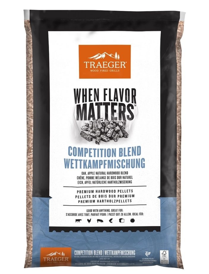 Pellet drzewny FSC Competition Blend – 9 kg Traeger — OFICJALNY SKLEP Traeger
