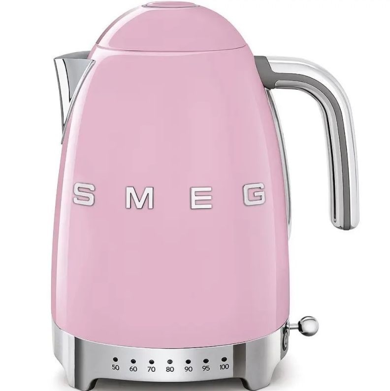 EKSPOZYCJA – Czajnik z regulacją temperatury 1,7L 50’s style Pastelowy róż Smeg (KLF04PKEU) – OUTLET — OFICJALNY SKLEP Smeg
