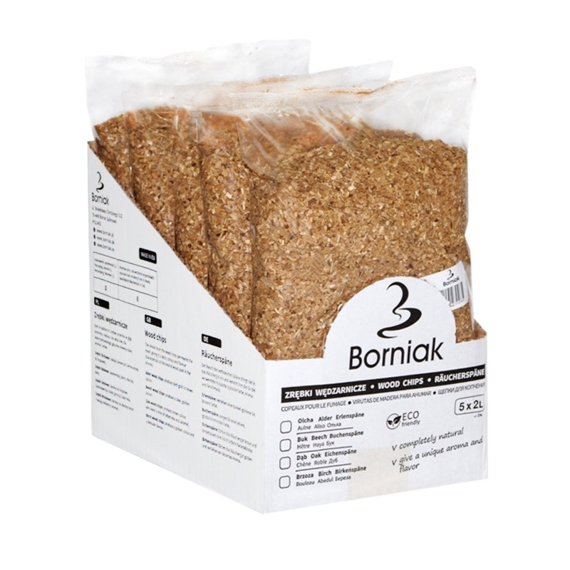 Wiórki zrębki do wędzarni Borniak 10L Hickory Orzechowiec (ZH-10) — OFICJALNY SKLEP Borniak