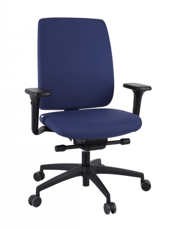 Fotel biurowy Grospol Valio BT black chrome tkanina Omega – 8 kolorów — OFICJALNY SKLEP Grospol