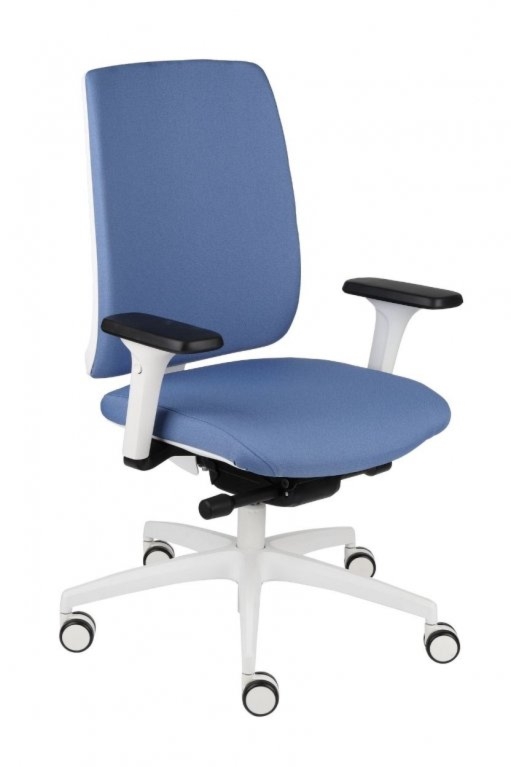 Fotel biurowy Grospol Valio WT chrome white tkanina Omega – 8 kolorów — OFICJALNY SKLEP Grospol