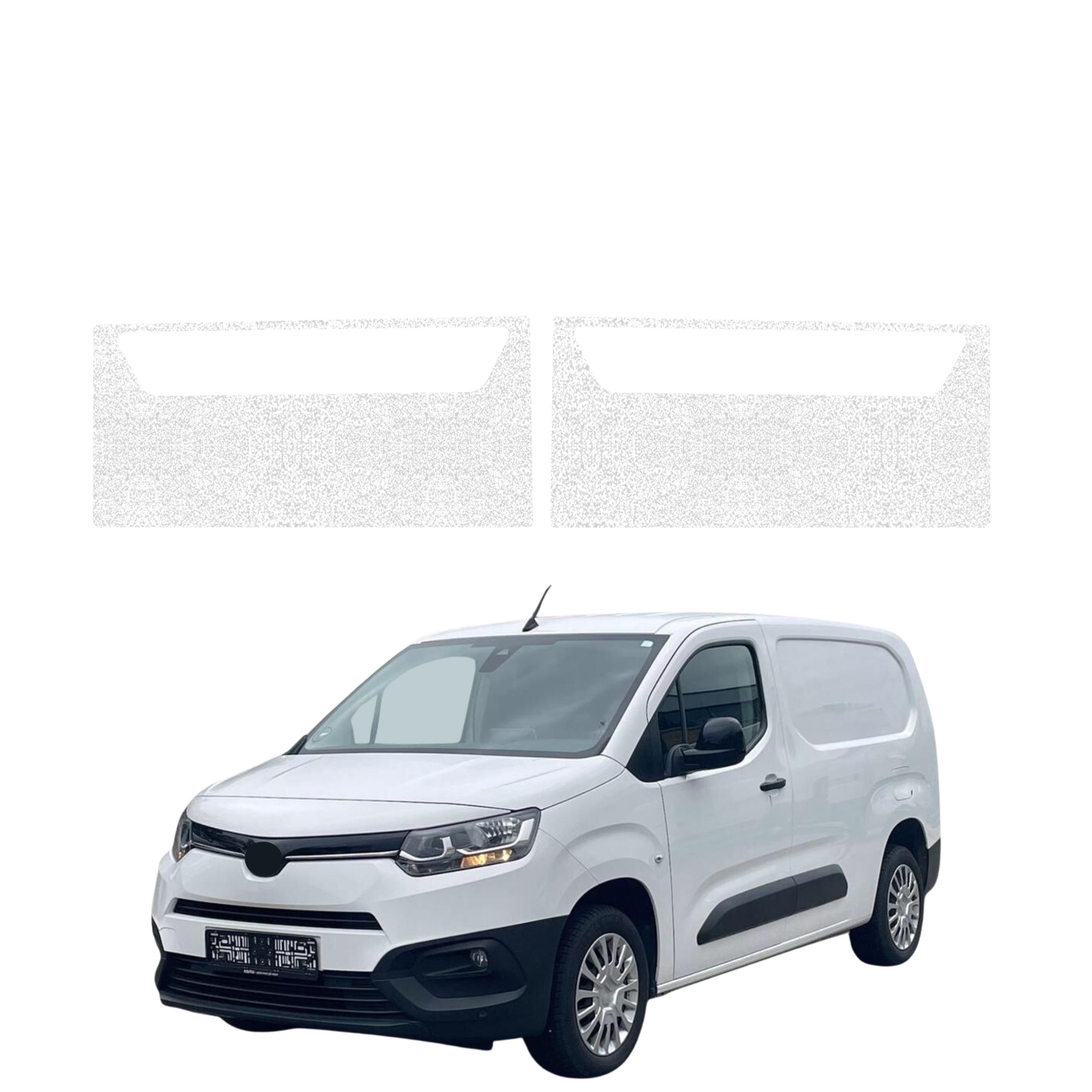 2w1 Biała powłoka techniczna Grizz Protector na przednie progi Toyota Proace City (2018-2026)