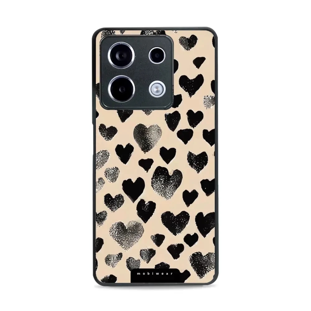 Etui ochronne do Xiaomi Poco X6, Mobiwear Glossy Case, beżowa miłość