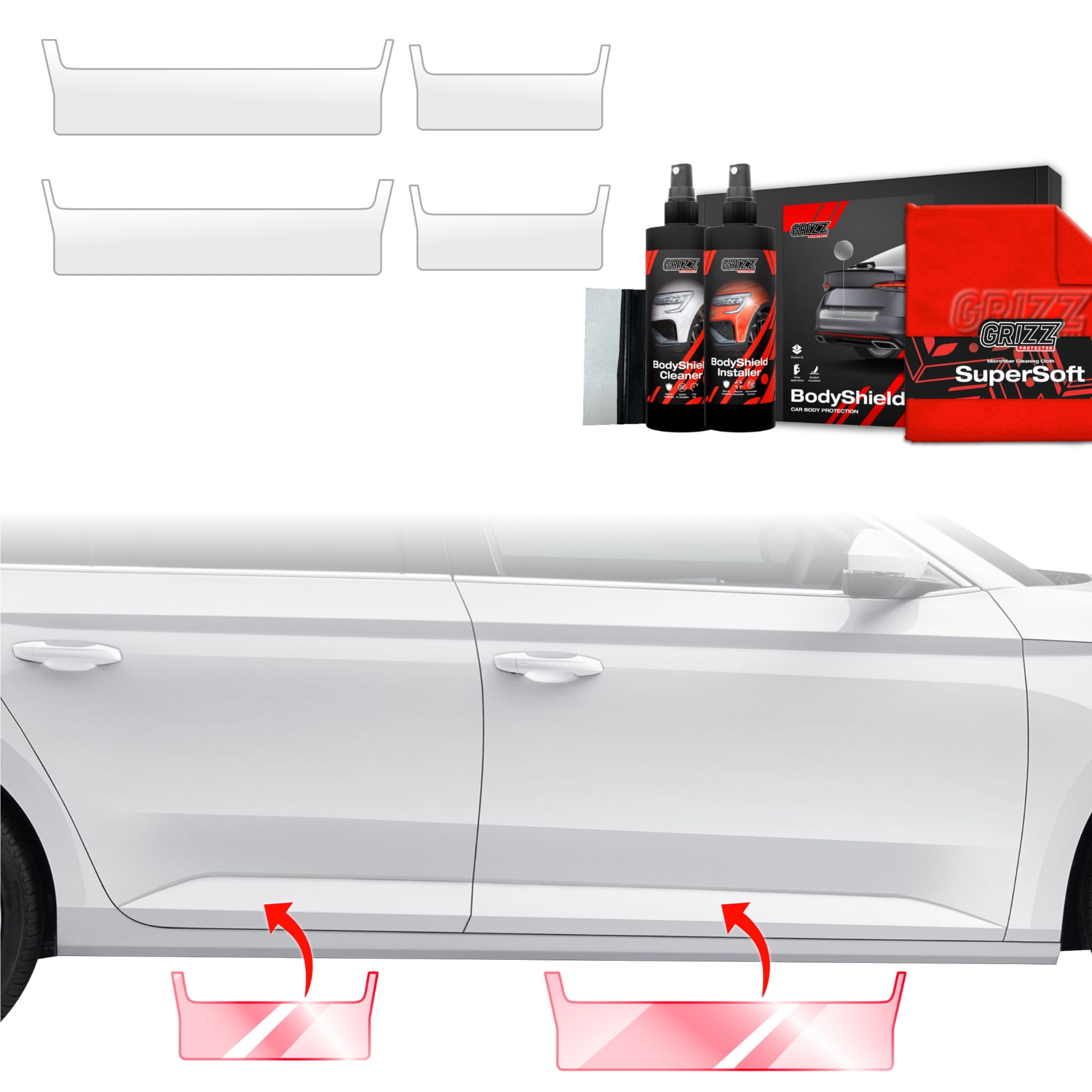 4w1 Folia ochronna na progi Grizz Protector do Skoda Superb 3 Combi (2015-2019)