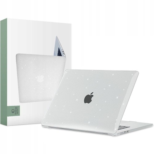 Image of Etui Tech Protect SmartShell do Apple MacBook Air 15.3" M3/M2, przezroczyste brokatowe