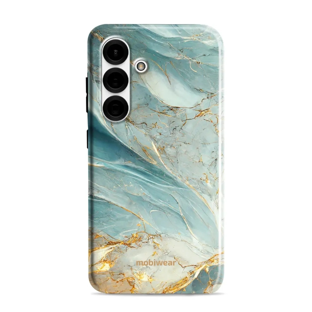 Etui ochronne do Galaxy S25, Mobiwear Elite Pro, żyła lazuru