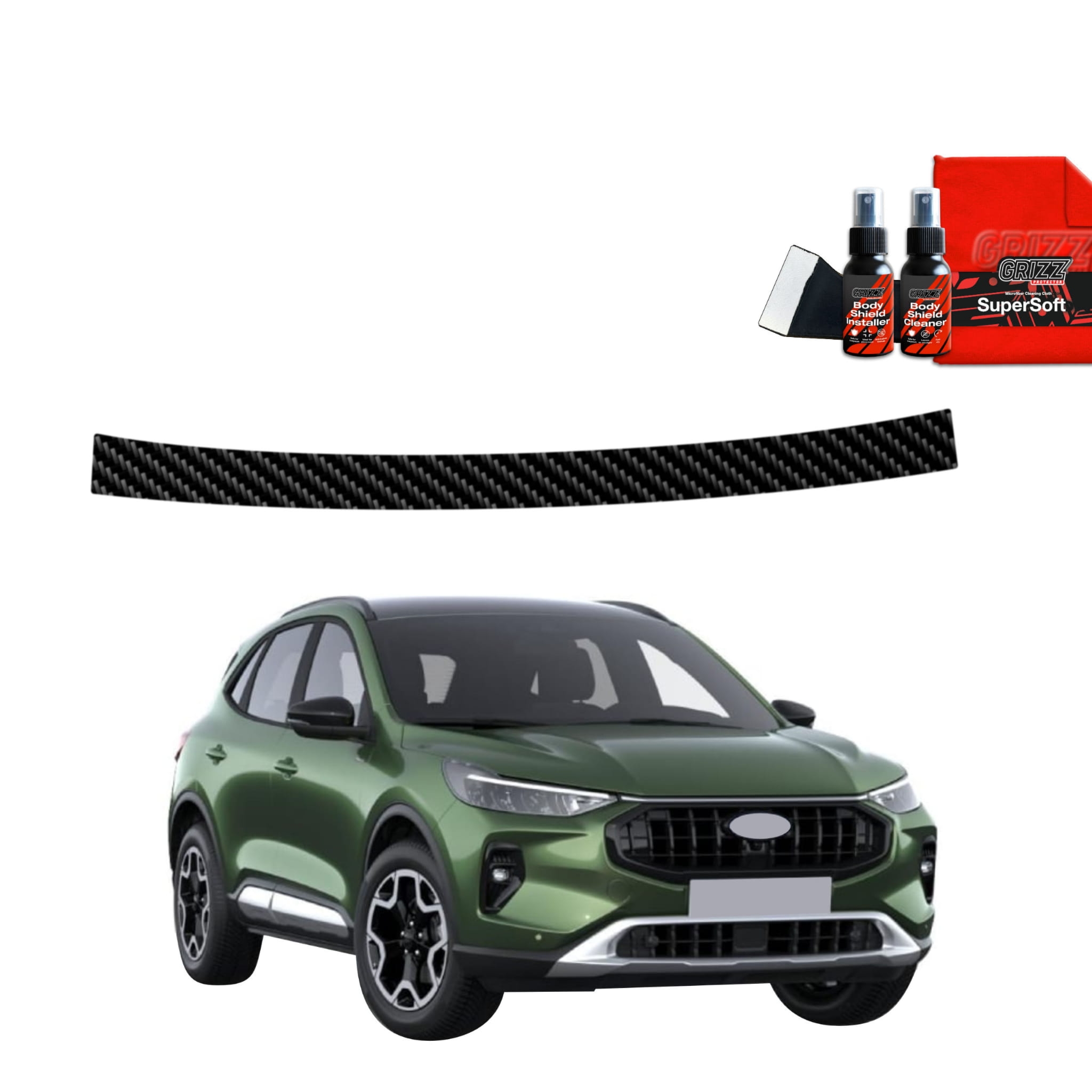 Folia karbonowa Grizz Protector na próg bagażnika do Ford Kuga Active Facelift (2024-2026)