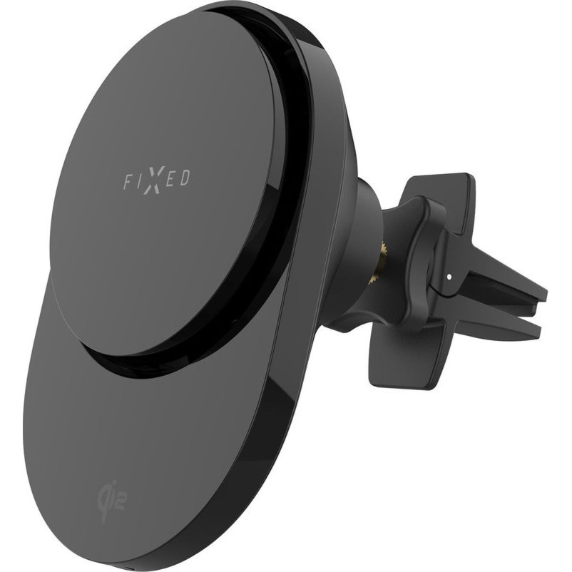 Uchwyt samochodowy Fixed Mag Air z ładowaniem Qi2 15W do MagSafe do kratki nawiewu, czarny