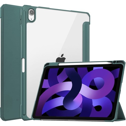Image of Etui Bizon Case Tab Clear Matt do Apple iPad Air 6 / 5 / 4, iPad Pro 11 2018, ciemnozielone
