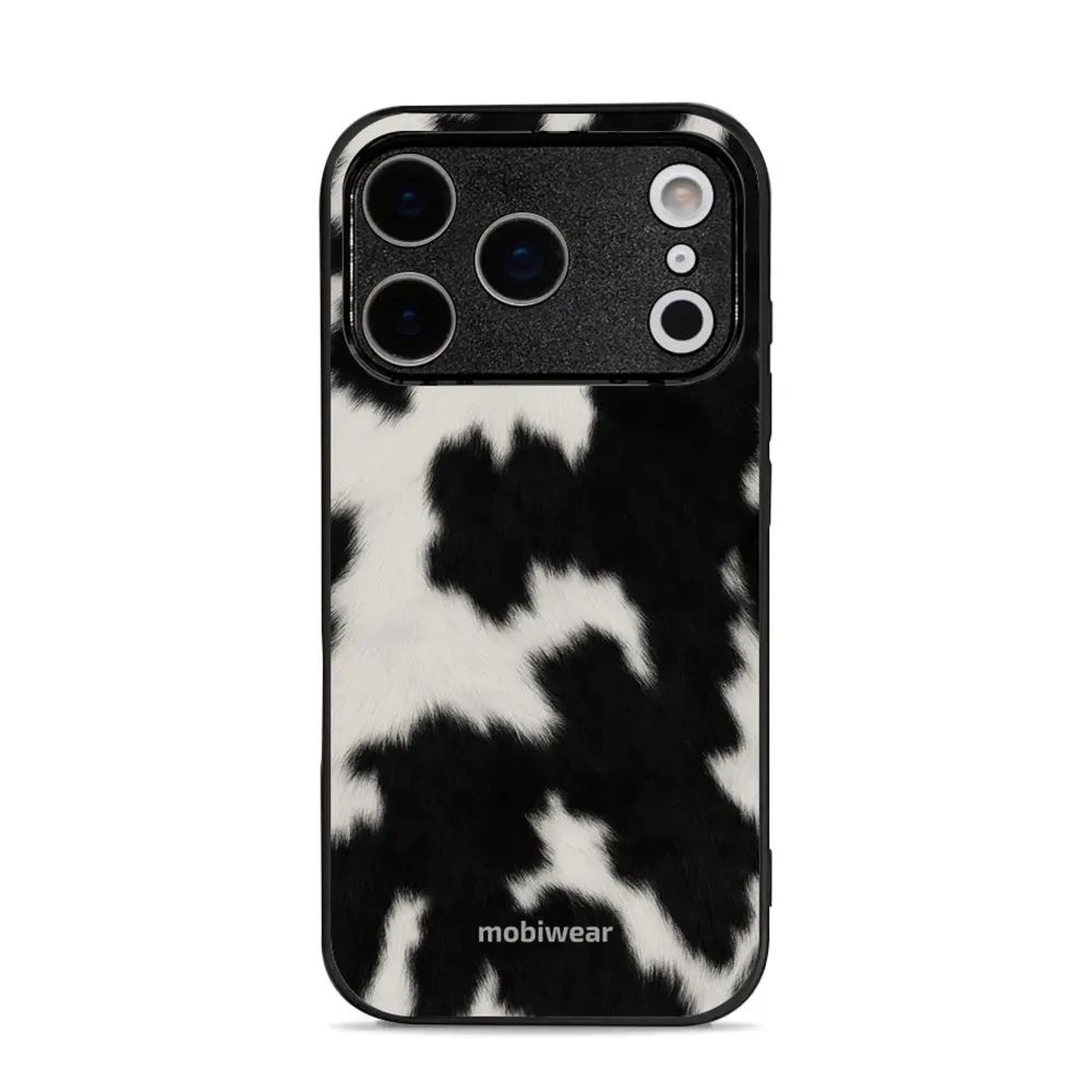 Etui ochronne do iPhone 17 Pro, Mobiwear Glossy Case, krowie futerko