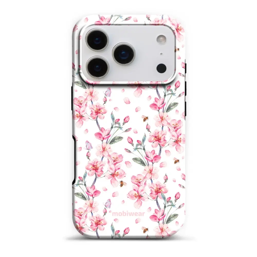 Etui ochronne do iPhone 17 Pro, Mobiwear Elite Pro, japoński bukiet