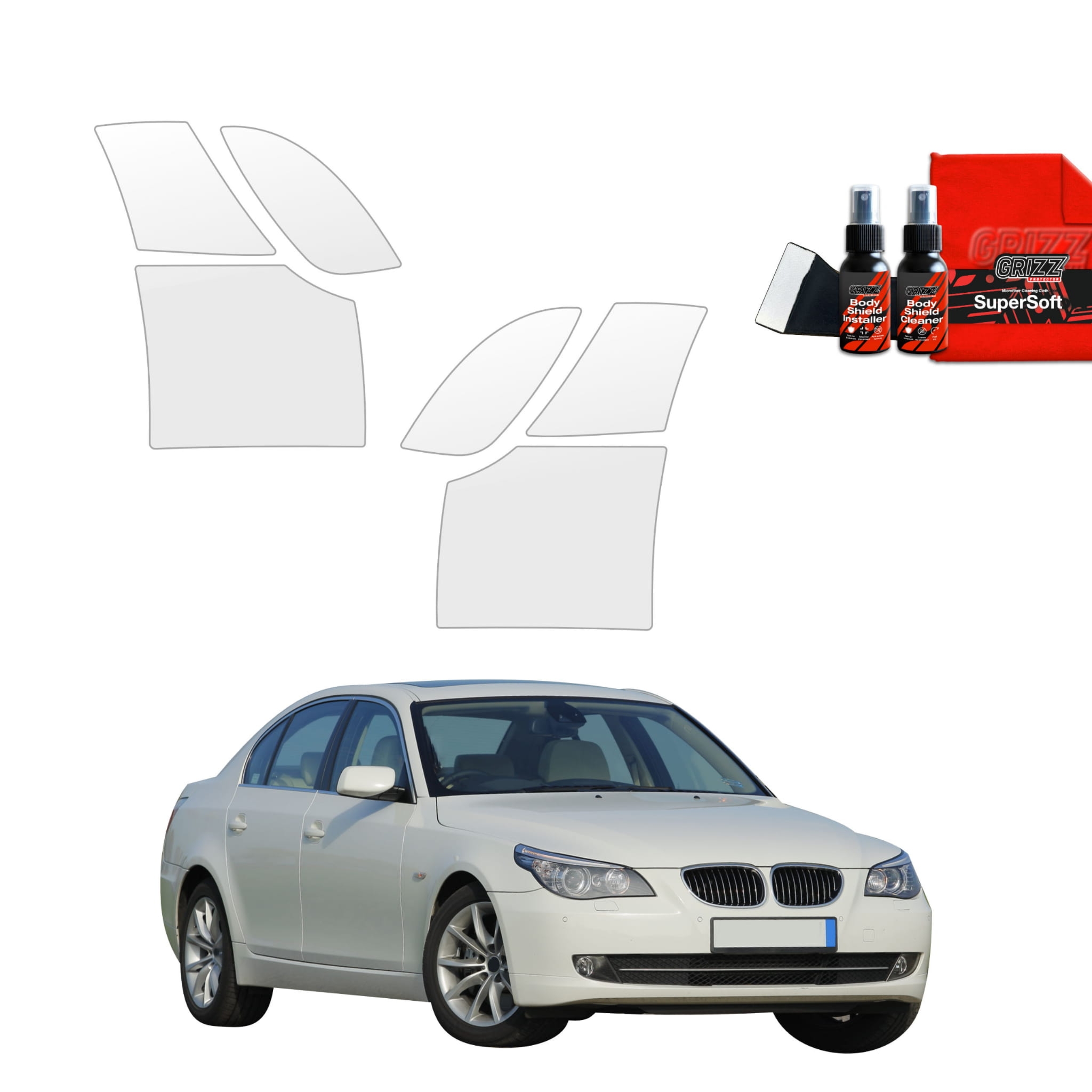 6w1 Folia ochronna na nadkola Grizz Protector do BMW 5 E60 Sedan 4D (2007-2010)