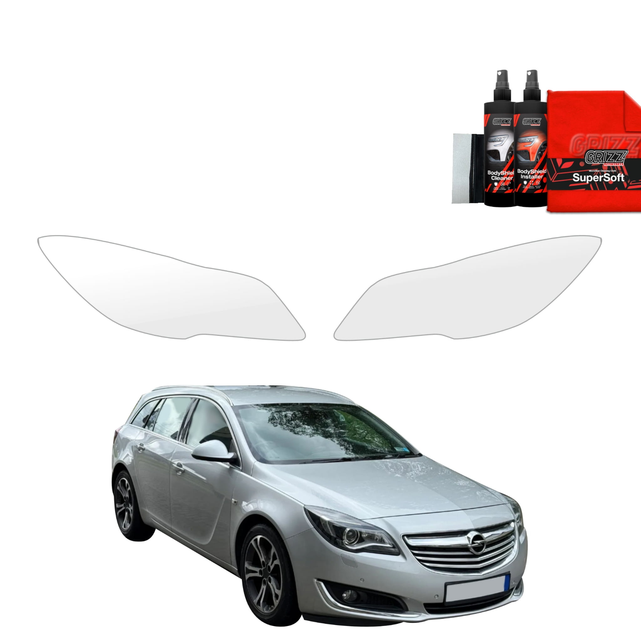 2w1 Folia ochronna na lampy Grizz Protector do Opel Insignia Kombi Facelifting (2013-2017)
