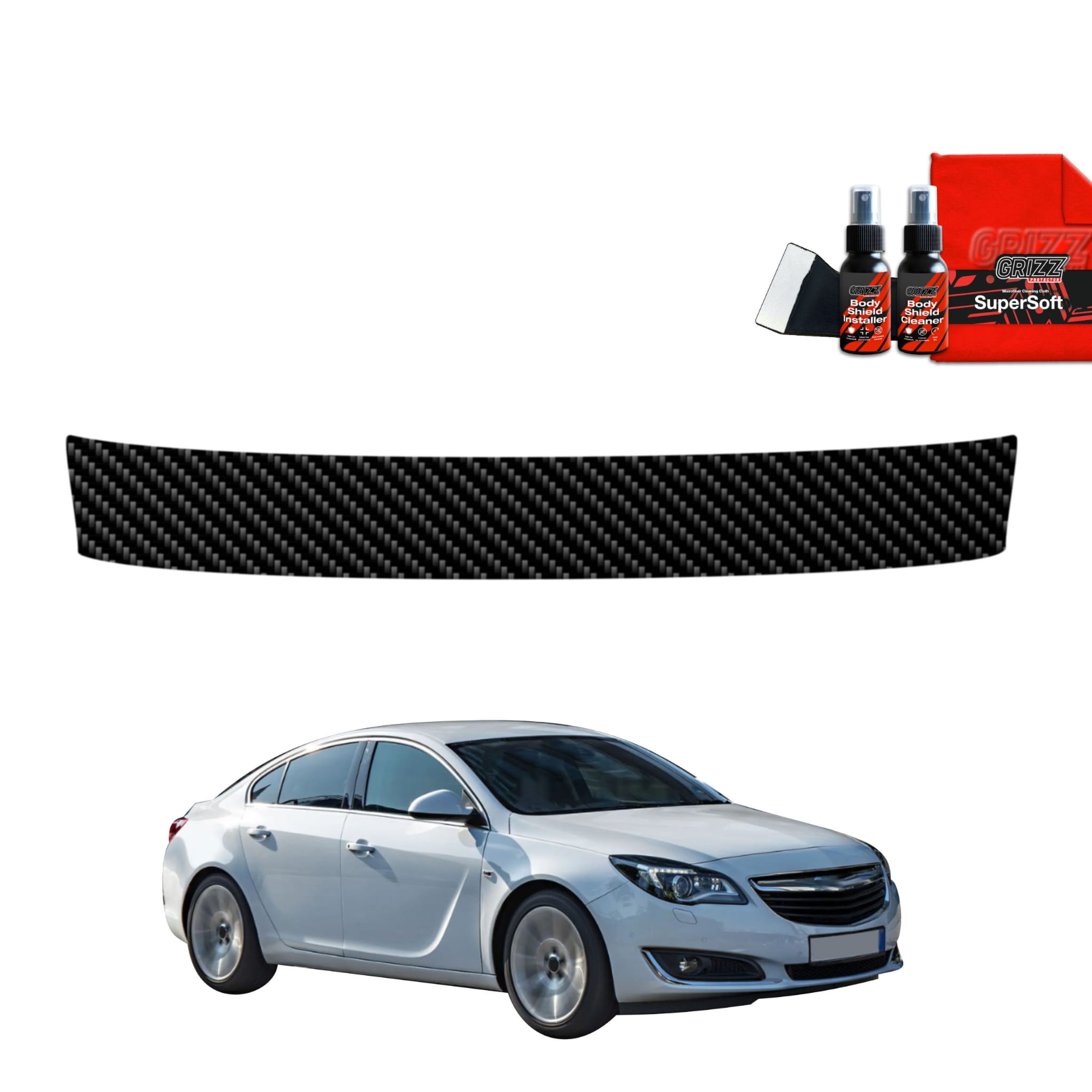 Folia karbonowa Grizz Protector na próg bagażnika do Opel Insignia A Sedan Facelifting (2013-2017)