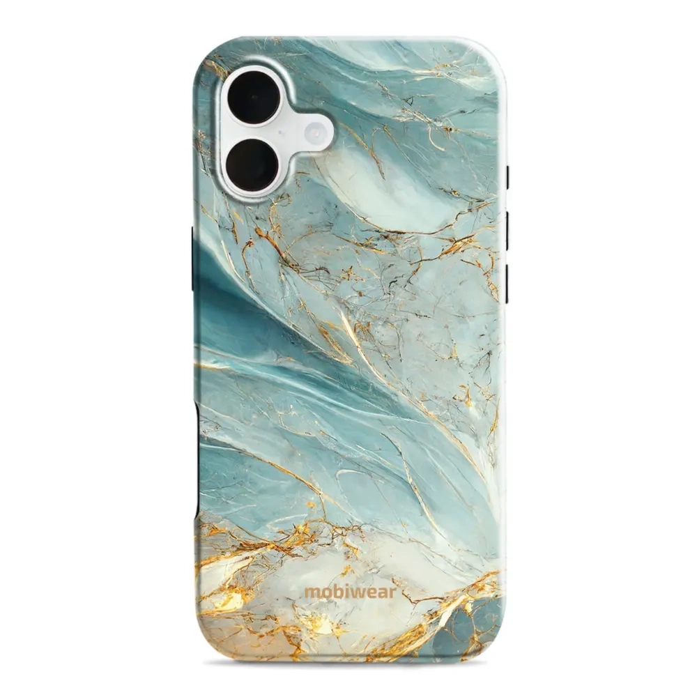 Etui ochronne do iPhone 16 Plus, Mobiwear Elite Pro, żyła lazuru