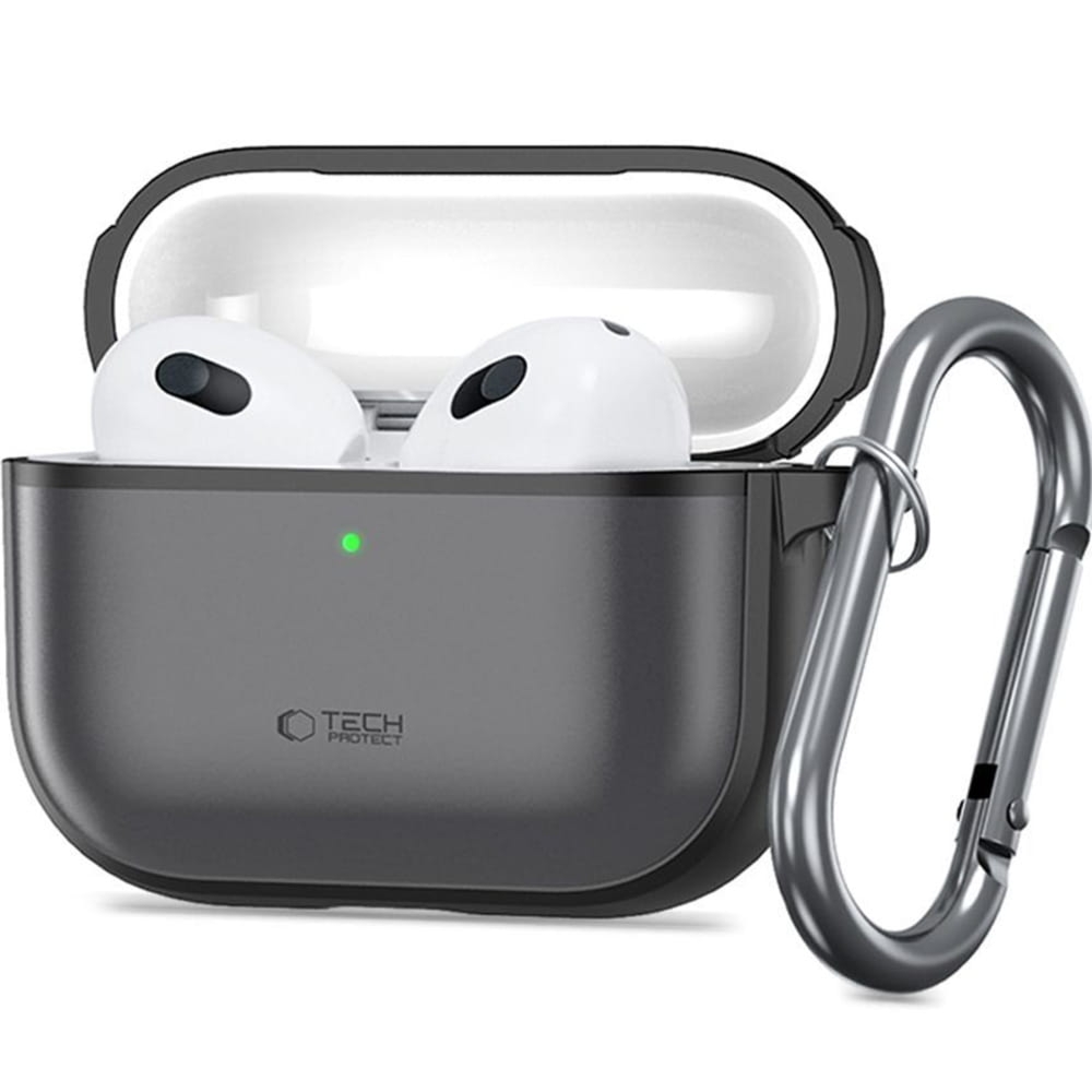 Etui Tech-Protect Magmat do Apple AirPods Pro 3, półprzezroczysto-czarne