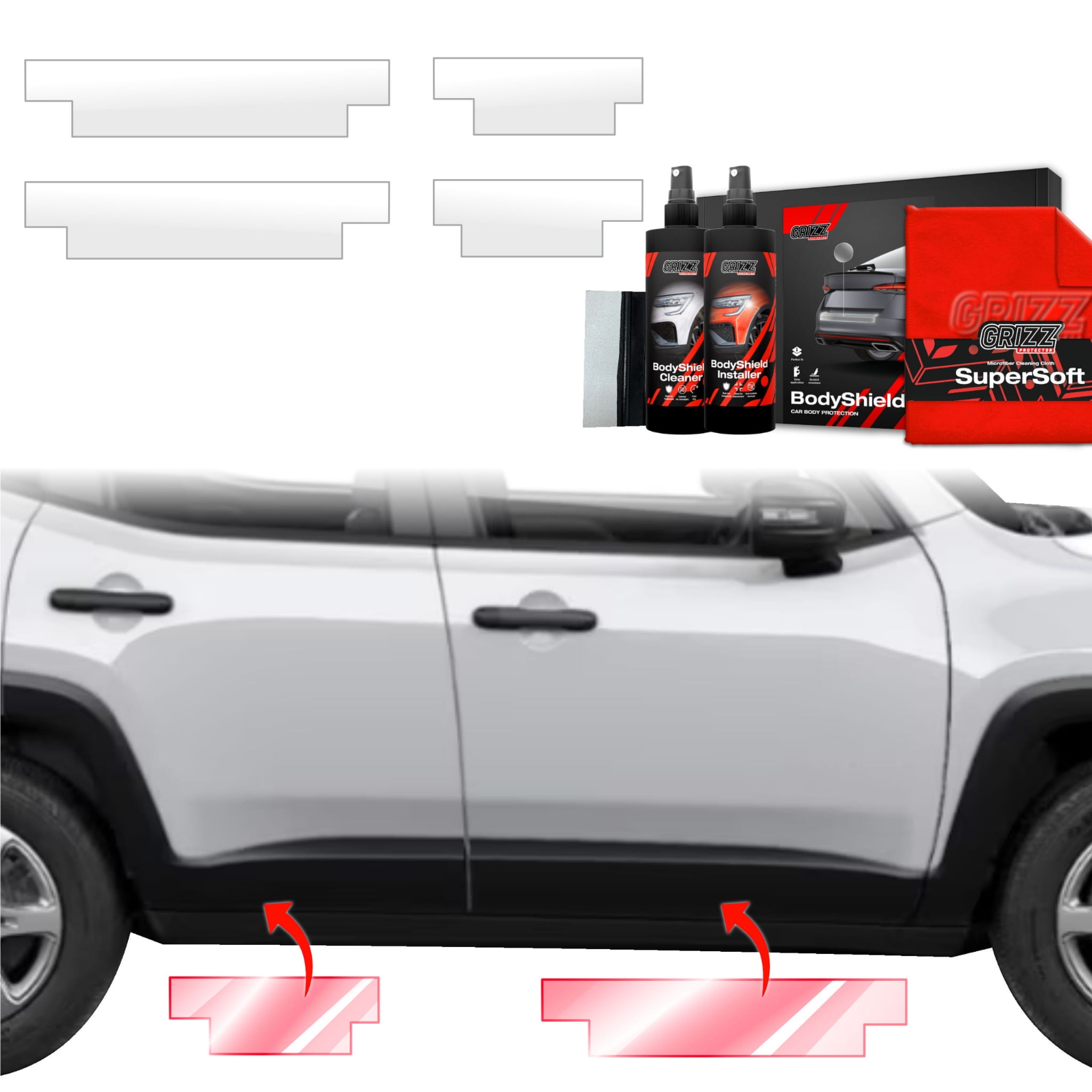 4w1 Folia ochronna Grizz Protector na progi do Jeep Renegade (2022-2026)