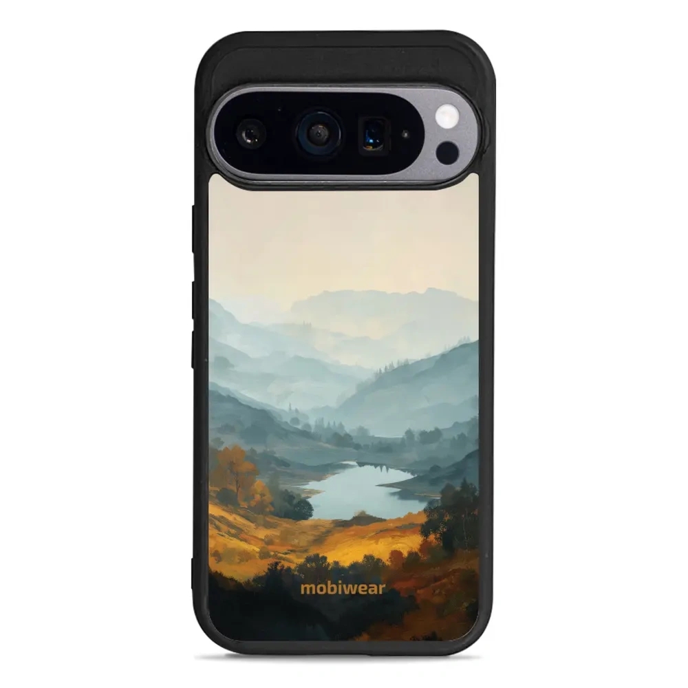 Etui ochronne do Google Pixel 9 Pro, Mobiwear Glossy Case, jezioro w dolinie