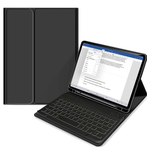 Image of OUTLET: Etui z klawiaturą Tech Protect SC Pen + Keyboard do iPad 10.2 2021 / 2020 / 2019, czarne