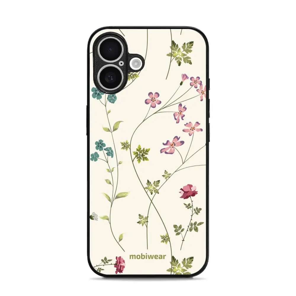 Etui ochronne do iPhone 16, Mobiwear Glossy Case, sielski kwiat