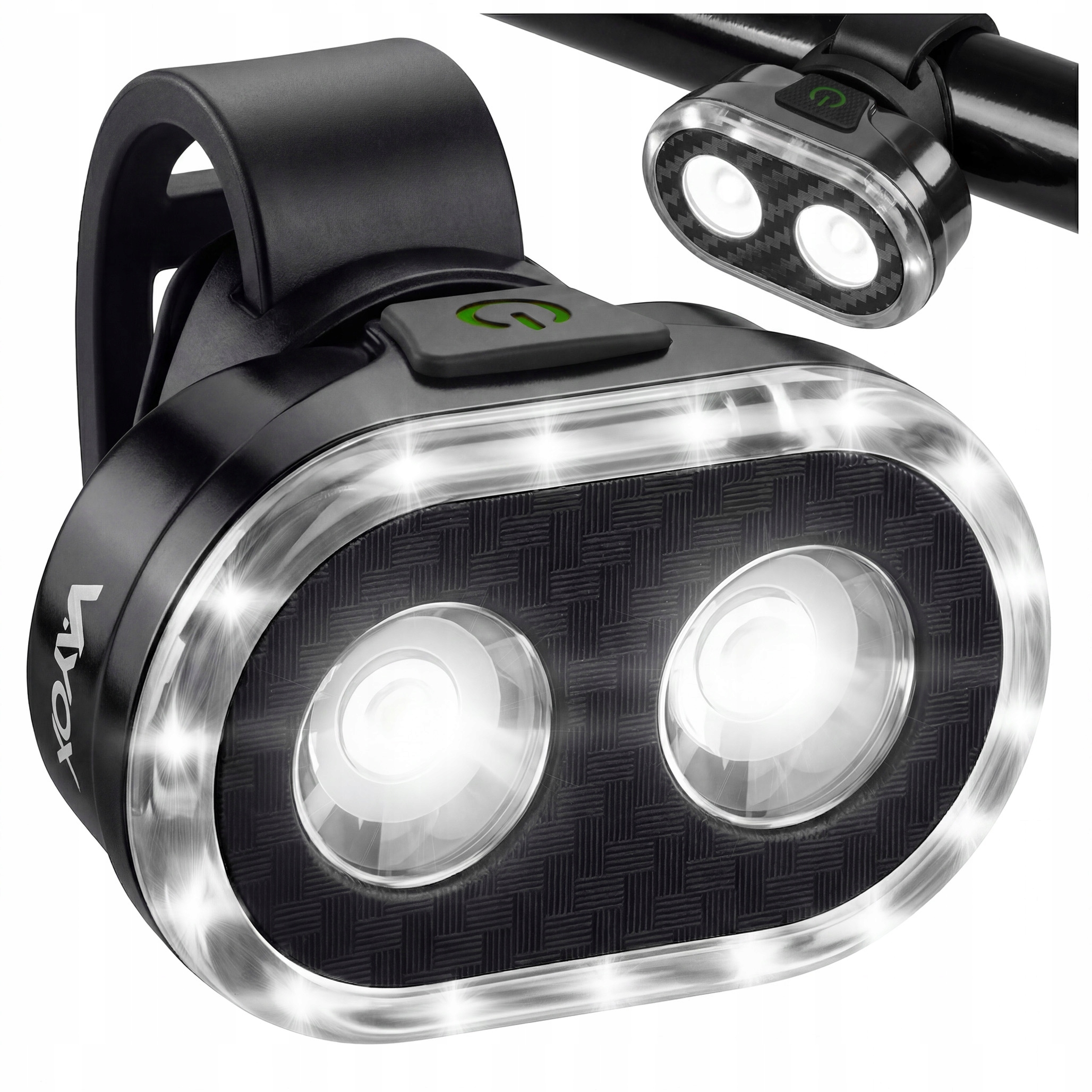 Lampka rowerowa przednia 300lm, Vayox VAF300 IPX6 700mAh, czarna