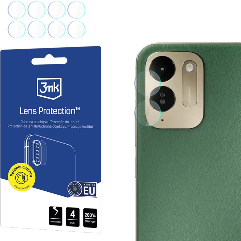 Osłona na aparat 3mk Lens Protection do Xiaomi POCO C95 Pro, 4 zestawy