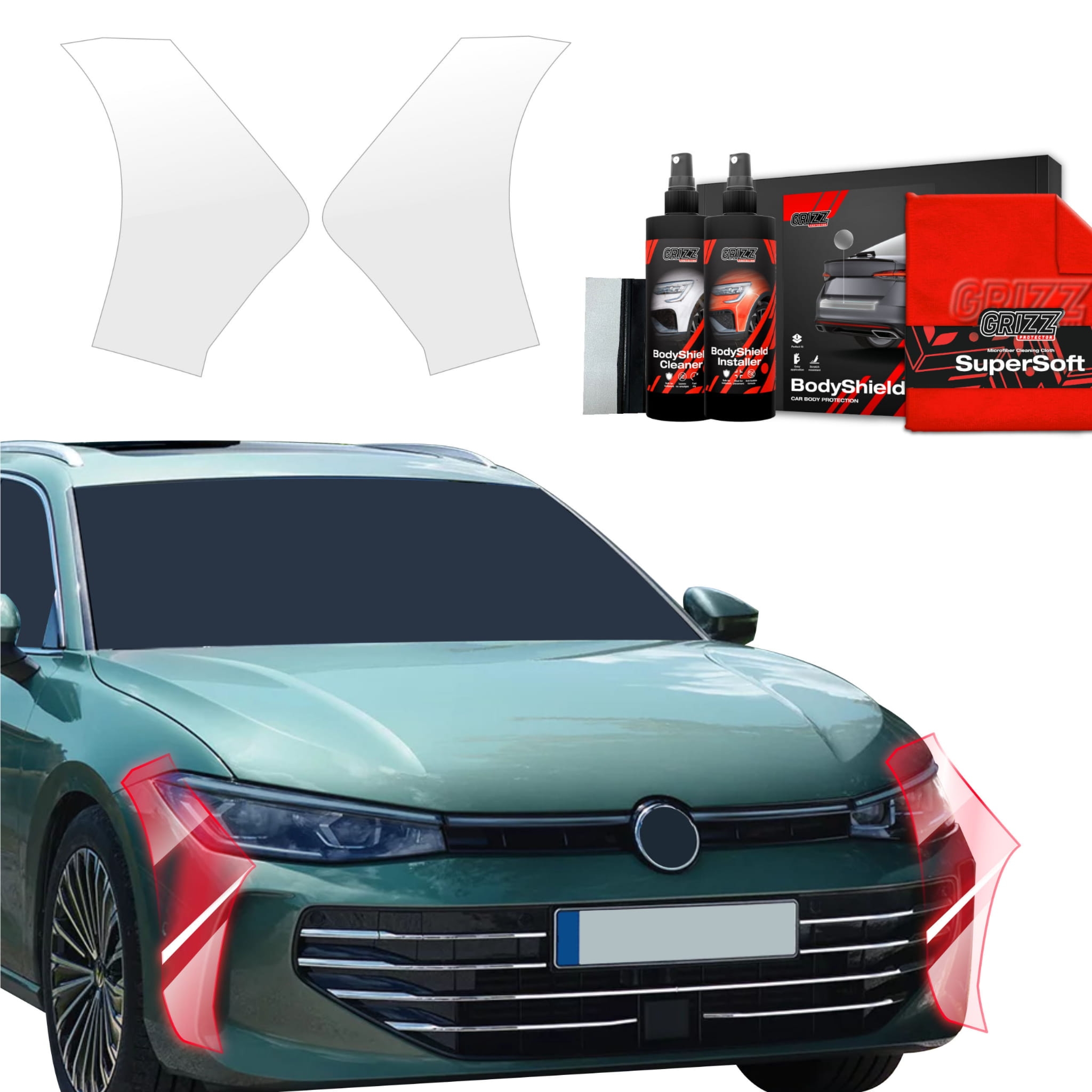 2w1 Folia ochronna Grizz Protector na zderzak do Volkswagen VW Passat B9 (2024-2026)